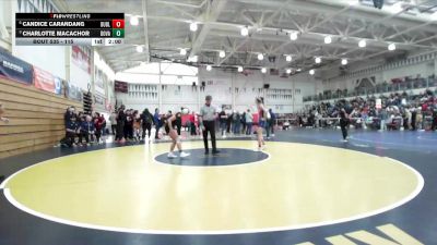 115 lbs Quarterfinal - Charlotte Macachor, Dougherty Valley vs Candice Carandang, Dublin