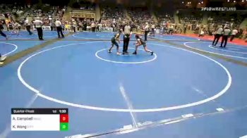 91 lbs Quarterfinal - AudreyAnna Campbell, Wagoner Takedown Club vs Kasia Wong, StandFast Wrestling