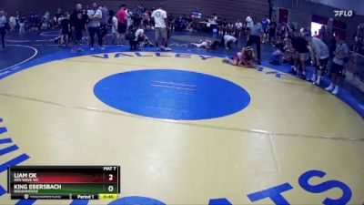 125 lbs Round 2 - Liam Ok, RED WAVE WC vs King Ebersbach, Roughhouse