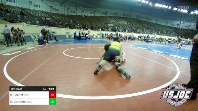 105 lbs 3rd Place - Karter Locust, Cowboy Wrestling Club vs Davis Cornine, Sedalia Youth Wrestling Club