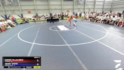 126 lbs Quarters & 1st Wb (16 Team) - Xavier Villalobos, Illinois vs Henry White, Kansas Blue