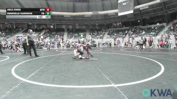 110 lbs Consi Of 8 #2 - Able Jones, Mannford Pirate Youth Wrestling vs Kerri'Elle Harrison, Pin-King All Stars