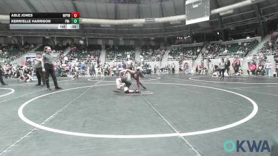 110 lbs Consi Of 8 #2 - Able Jones, Mannford Pirate Youth Wrestling vs Kerri'Elle Harrison, Pin-King All Stars