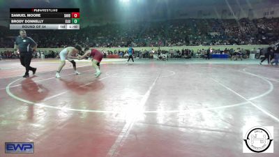 160 lbs Round Of 64 - Samuel Moore, Sand Springs Jr High vs Brody Donnelly, Elgin Wrestling