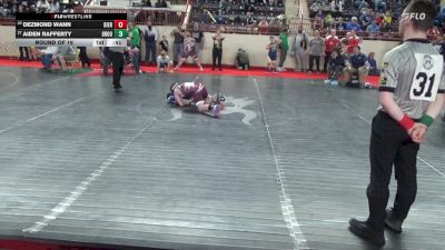 120_B lbs Round Of 16 - Dezmond Wann, Dieruff vs Aiden Rafferty, Brookville