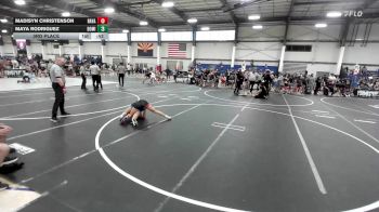 123 lbs 3rd Place - Madisyn Christenson, Ravage WC vs Maya Rodriguez, Dominate Club Wrestling