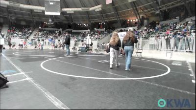 80 lbs Round Of 16 - Liam Wright, Broken Arrow Wrestling Club vs Kingdyn Carter, Choctaw Ironman Youth Wrestling