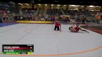 145 lbs Round 2 (4 Team) - Noah Allen, 6A North Medford vs Mitchell Johnson, 6A Oregon City