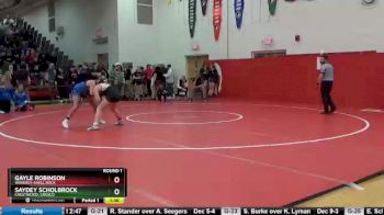 Round 1 - Gayle Robinson, Waverly-Shell Rock vs Saydey Scholbrock, Crestwood, Cresco