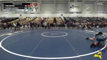 120 lbs Semifinal - Haydon Caufield, Warrior Warehouse Wrestling vs Finn Mattes, GPS Wrestling Club