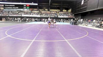 140 lbs Quarterfinal - Ryah Bristol, Newton HS vs Clarenza Hollins, Arkansas City HS