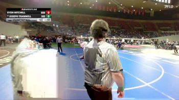 3A Boys 285 lbs Quarterfinal - Joseph Trammell, Sheridan Boys vs Eyon Mitchell, Burns Boys