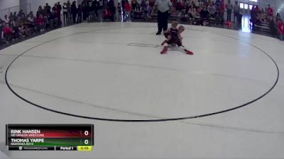 23 lbs Semifinal - Rink Hansen, Kid Dragon Wrestling vs Thomas Yarpe, Nebraska Boyz