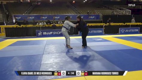 Mariana Rodrigues Torres vs Flavia Isabel De Melo Rodrigues 2026 Pan Jiu Jitsu IBJJF Championship