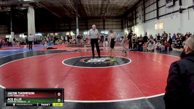 75 lbs Round 1 (6 Team) - Ace Ellis, HANOVER HAWKEYE vs Jacob Thompson, CLINIC WRESTLING