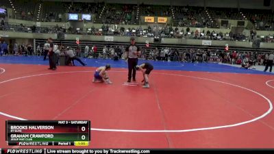 90 lbs Quarterfinal - Graham Crawford, Jesup Mat Club vs Brooks Halverson, RT Elite