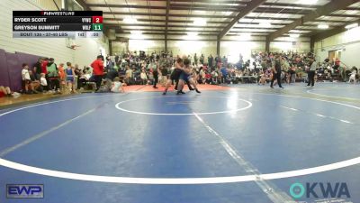 131-HWT lbs Rr Rnd 2 - Sky Wildcat, Pawhuska Elks Takedown vs Gage Bledsoe, Woodland Wrestling Club