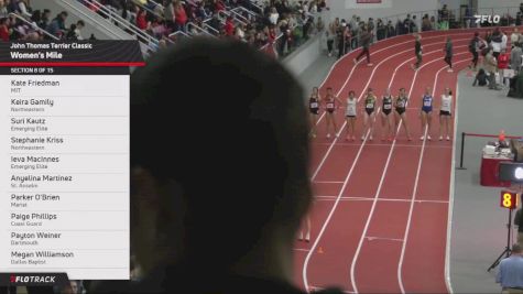 Women's Mile, Finals 8