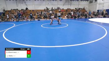 110 lbs Quarterfinal - Jillian Wells, EGWA vs Saphire Altamirano, SSF Gators