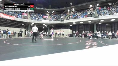 110 lbs Champ. Round 1 - Prudence Snider, Belleville (Althoff Catholic) vs Addison Yacko, Unattached