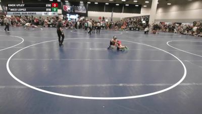 59 lbs Cons. Sub-semis - Nico Lopez, Black Fox Wrestling Academy vs Knox Utley, BTWC