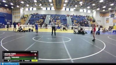 120 Gold Cons. Semi - Daniel Tabares, Braddock vs Athan Toro, Doral Academy