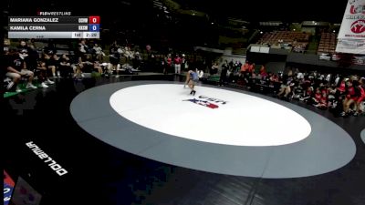 115 lbs Mariana Gonzalez, CVWA - Central Valley Wrestling Association vs Kamila Cerna, KCWA - Kern County Wrestling Association