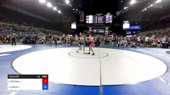 145 lbs Rnd Of 64 - Isaac Christo, Nebraska vs Jack Davis, Indiana