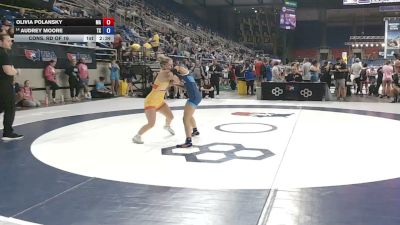100 lbs Cons. Rd Of 16 - Olivia Polansky, Massachusetts vs Audrey Moore, Texas