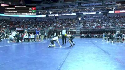 3A-120 lbs Champ. Round 2 - Kane Keller, Waverly-Shell Rock vs Mat Prine, Southeast Polk