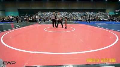 40 lbs Round Of 16 - Easton Lopez, Team Coalinga vs Clace DeBraga, Fallon Outlaws Wrestling Club