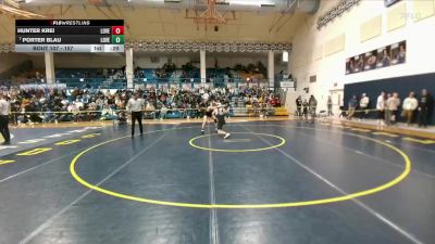 157 lbs Cons. Round 2 - Porter Blau, Lovell vs Hunter Krei, Lovell