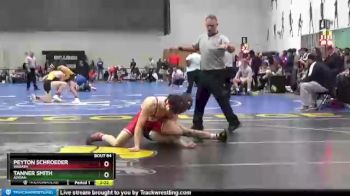 133 lbs Champ. Round 2 - Tanner Smith, Adrian vs Peyton Schroeder, Wabash