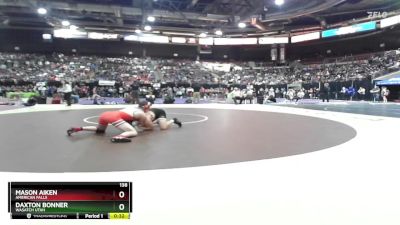 138 lbs Cons. Semi - Daxton Bonner, Wasatch Utah vs Mason Aiken, American Falls