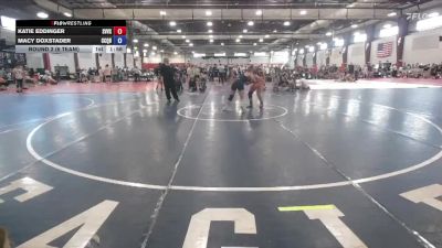 127 lbs Round 2 (6 Team) - Katie Eddinger, Steel Valley Vixens vs Macy Doxstader, Crown City Queens Blue