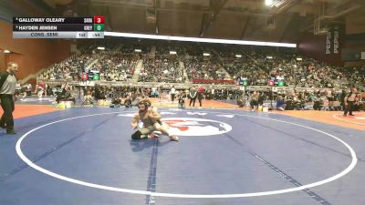 2A-144 lbs Cons. Semi - Hayden Jensen, Greybull/Riverside vs Galloway Oleary, Saratoga