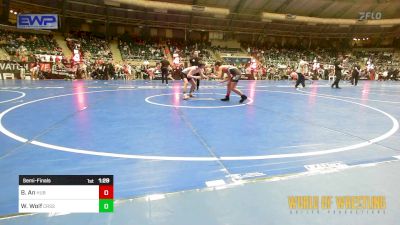 110 lbs Semifinal - Brian An, Hub City Wrestling vs Wyatt Wolf, Crass Trained