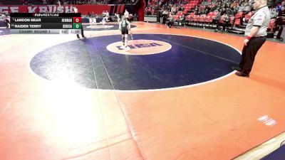 1A 106 lbs Champ. Round 1 - Landon Near, Sterling (Newman Central Catholic) vs Raiden Terry, Seneca
