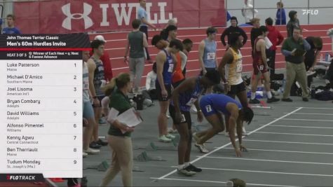 Men's 60m Hurdles Invite, Prelims 3