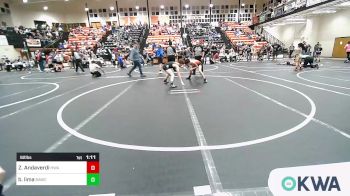 92 lbs 3rd Place - Zain Andaverdi, HURRICANE WRESTLING ACADEMY vs Bobby Lima, Broken Arrow Wrestling Club