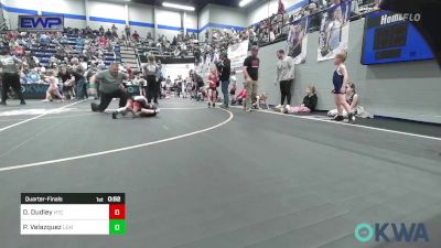 40 lbs Quarterfinal - Denver Dudley, Hinton Takedown Club vs Paul Velazquez, Lexington Wrestling Club