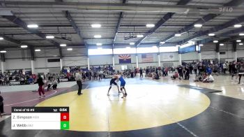 126 lbs Consi Of 16 #2 - Zachariah Simpson, Horizon vs Jason Webb, Arizona Cross Training WC