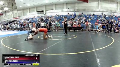175 lbs Cons. Round 2 - Jonathan Sims, OH vs Sam Mentzer, OH