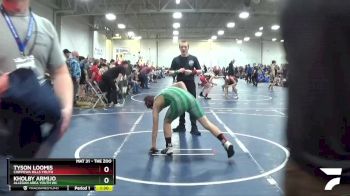 126 lbs Champ. Round 1 - Kholby Armijo, Allegan Area Youth WC vs Tyson Loomis, Chippewa Hills Youth