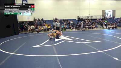 141 lbs Cons. Semi - Jeremiah Steele, Menlo College vs Rocky Humphrey, Victor Valley College
