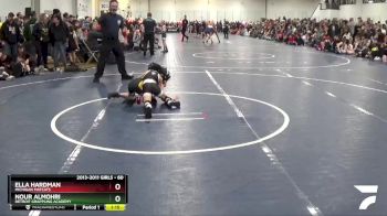 60 lbs Champ. Round 2 - Nour Almohri, Detroit Grappling Academy vs Ella Hardman, Michigan Matcats