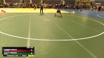 85 lbs Champ. Round 1 - Camden Welch, Wabasso vs Rocco Iverson, Blaine