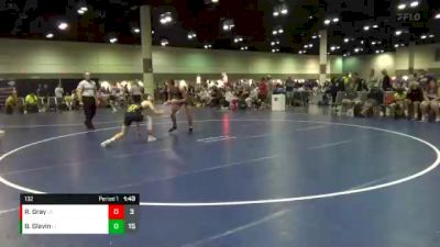 132 lbs Round 1 (6 Team) - Brady Glavin, Applied Pressure X Kame vs Reed Gray, SD White