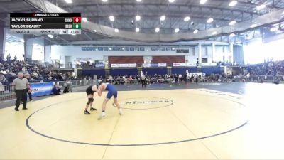 131 lbs Round 2 (3 Team) - Taylor Beaury, Saratoga Springs Sr HS vs Jack Cusumano, Sachem North