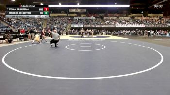 113 lbs Champ. Round 1 - Maddoc Johnston, Spring Hill HS vs Ethan Branaman, Hays HS